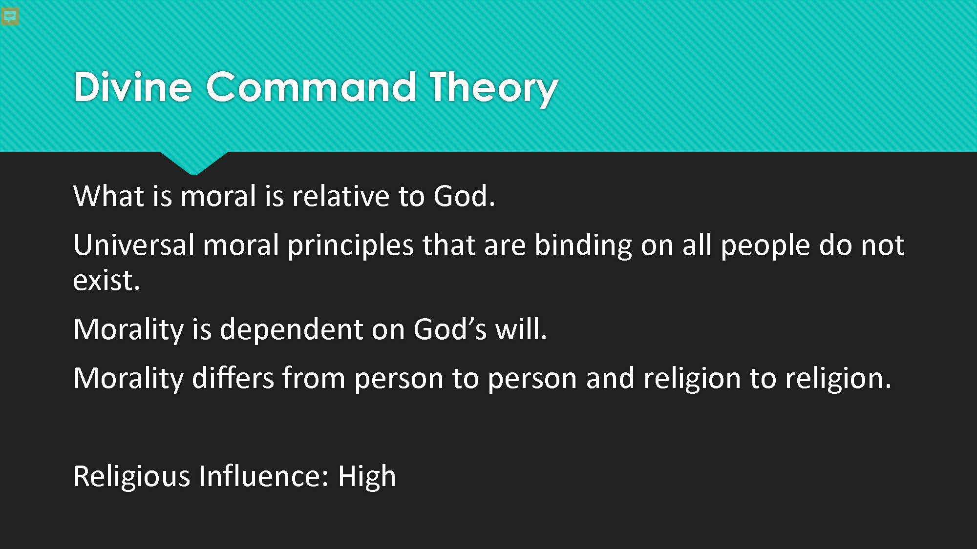 Beyond Right and Wrong IMG 8 Divine Command Theory Morality According to God's Will